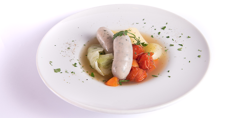 Weisswurst 白い香草ソーセージ調理例